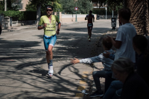 Boris Stein auf der Laufstrecke des IRONMAN Mallorca